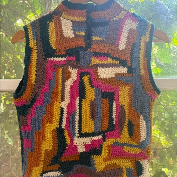 Sea New York Coty hand crochet vest, M - Picture 6 of 7